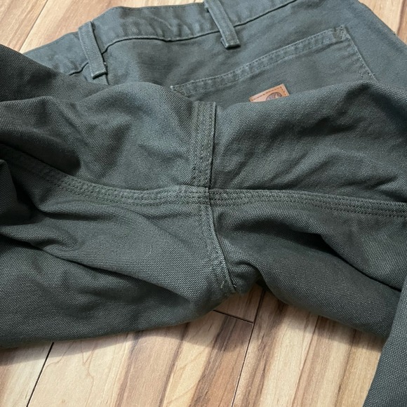 Carhartt B111 MOS Canvas Flannel Lined Carpenter Pants 38 X 30 Original Fit Gorp - Picture 9 of 9